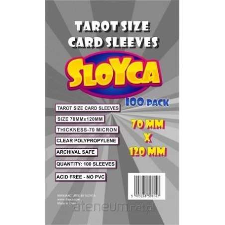Koszulki Tarot 70x120mm (100szt) SLOYCA - Gryplanszowe24.pl - sklep z grami planszowymi