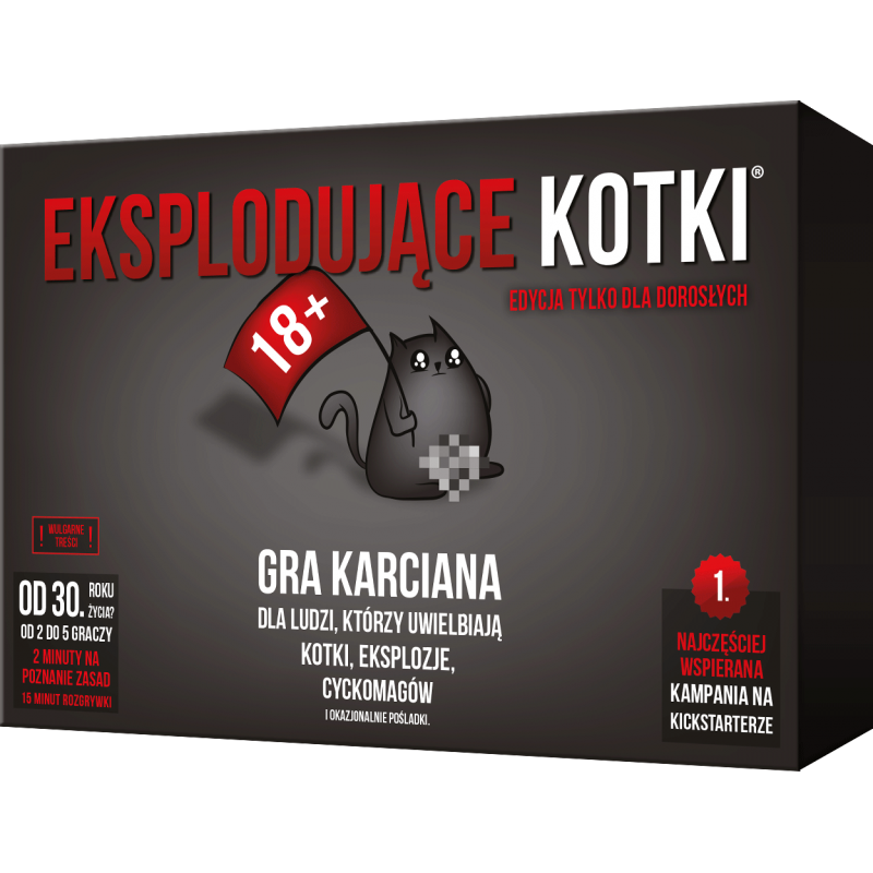 Eksplodujące Kotki: Edycja tylko dla dorosłych - Gryplanszowe24.pl - sklep