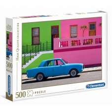 Puzzle 500 - HQ The Blue Car - GryPlanszowe24.pl - sklep