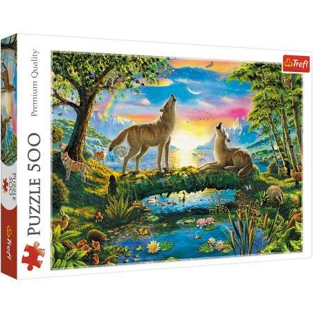 Puzzle 500 - Wilcza natura - GryPlanszowe24.pl - sklep