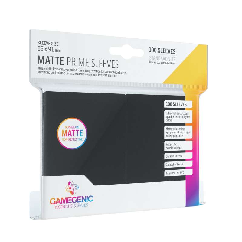 Gamegenic: Matte Prime CCG Sleeves (66x91 mm) - Black