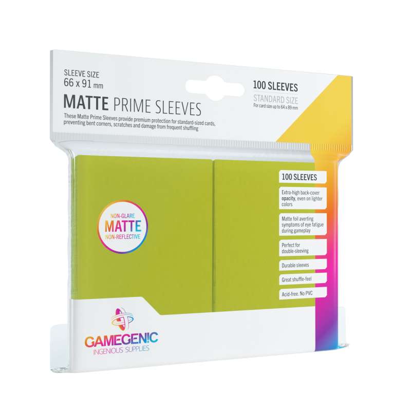 Gamegenic: Matte Prime CCG Sleeves (66x91 mm) - Lime