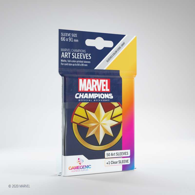 Gamegenic: MC Art Sleeves (66 mm x 91 mm) Captain Marvel 50+1 szt.