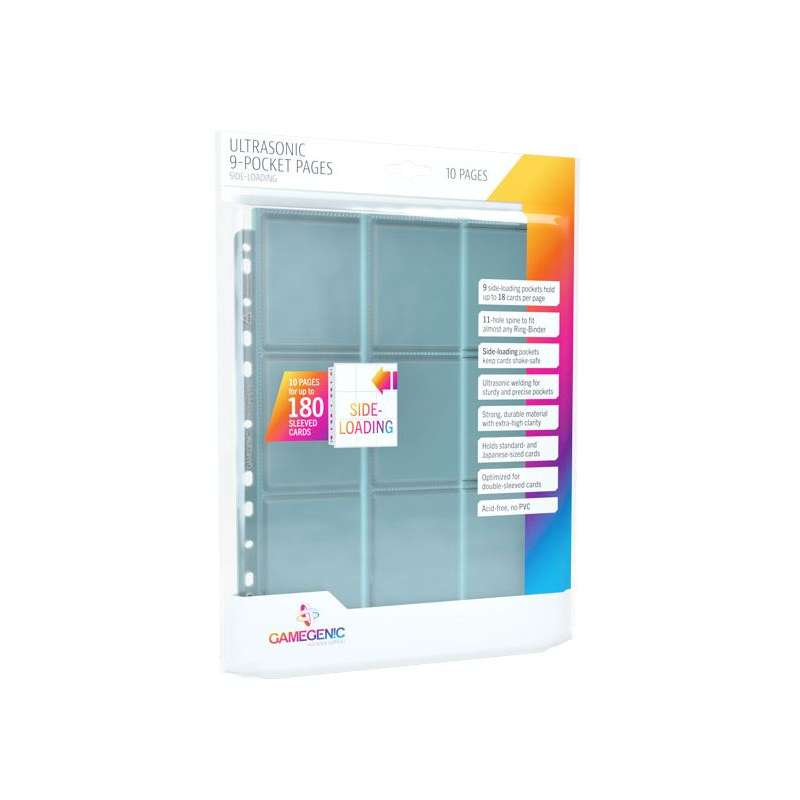 Gamegenic: Ultrasonic 9-Pocket Pages Sideloading (10 szt)