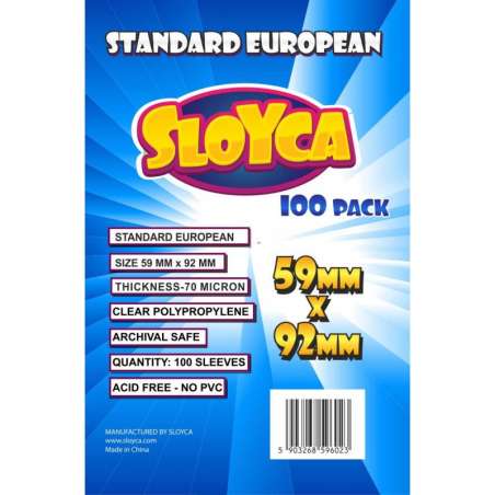 Koszulki Standard European 59x92mm (100 szt) SLOYCA
