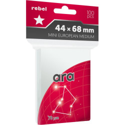 Koszulki na karty Rebel (44x68 mm) "Mini European Medium" Ara, 100 szt