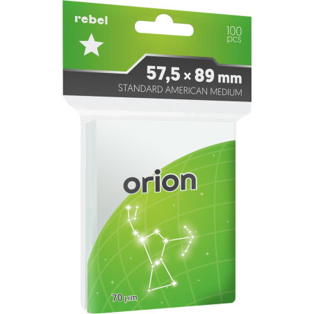 Koszulki na karty Rebel (57,5x89 mm) "Standard American Medium" Orion,