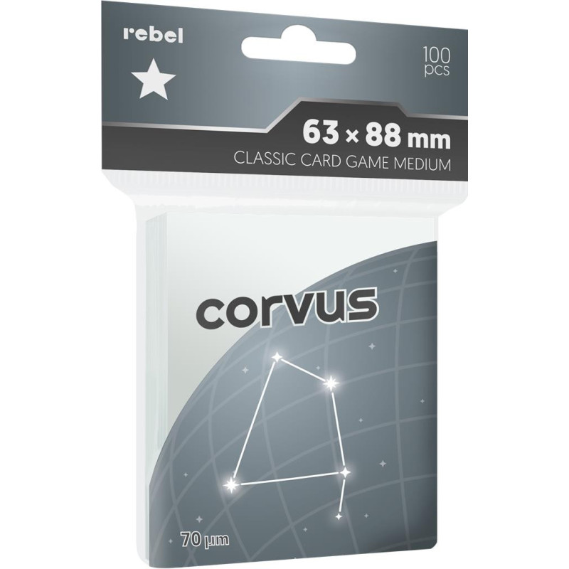 Koszulki na karty Rebel (63x88 mm) "Classic Card Game Medium" Corvus,