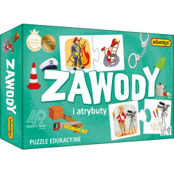 Zawody i atrybuty - puzzle - Gryplanszowe24.pl - sklep