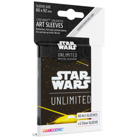 Gamegenic: Star Wars Unlimited - Art Sleeves - Card Back Yellow