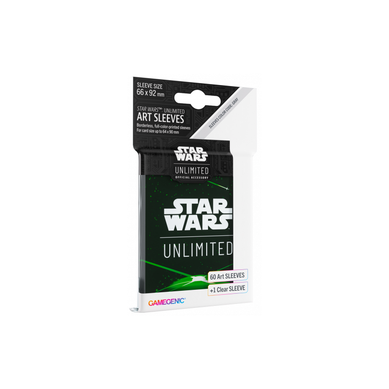 Gamegenic: Star Wars Unlimited - Art Sleeves - Card Back Green