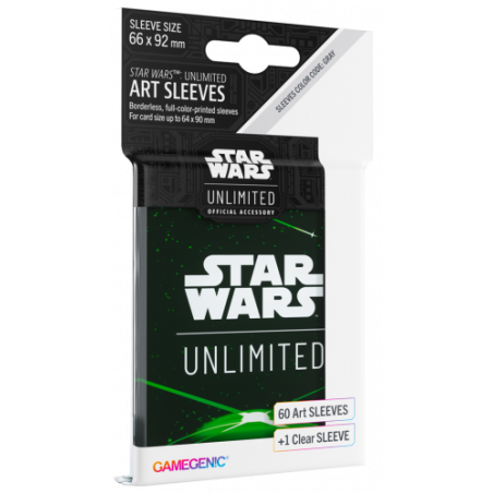 Gamegenic: Star Wars Unlimited - Art Sleeves - Card Back Green