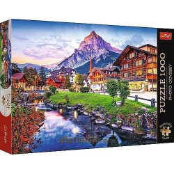 Puzzle 1000 Alpejskie miasteczko Szwajcaria TREFL