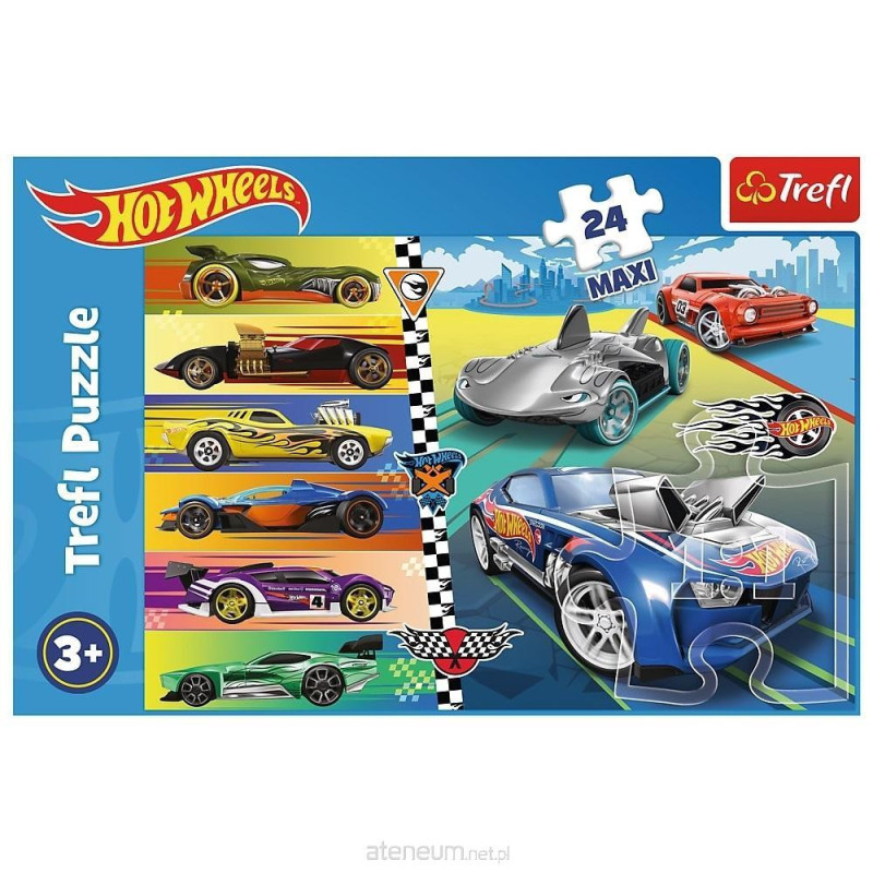 Puzzle 24 maxi Szybkie Hot Wheels TREFL