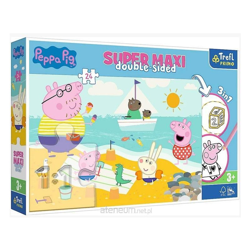 Puzzle 24 Super Maxi Radosny dzień Peppy TREFL