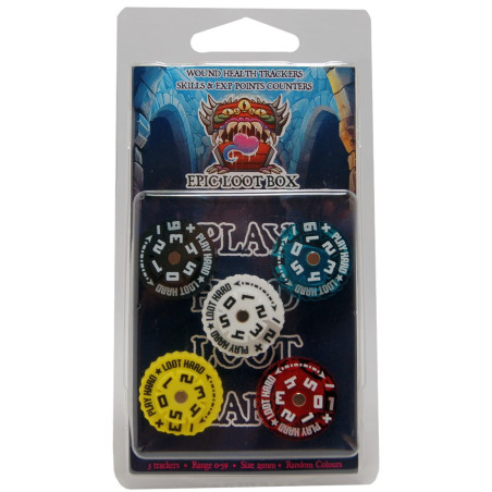 Liczniki/Trackers Counters, Range 0-59, Size 25mm, Random Colours