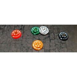 Liczniki/Trackers Counters, Range 0-59, Size 25mm, Random Colours