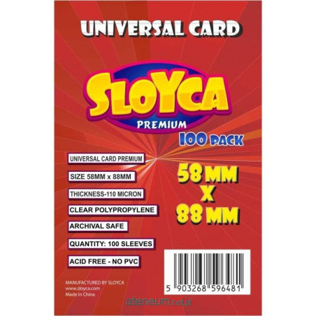 Koszulki Sloyca Universal Card Premium 58x88mm (100szt)
