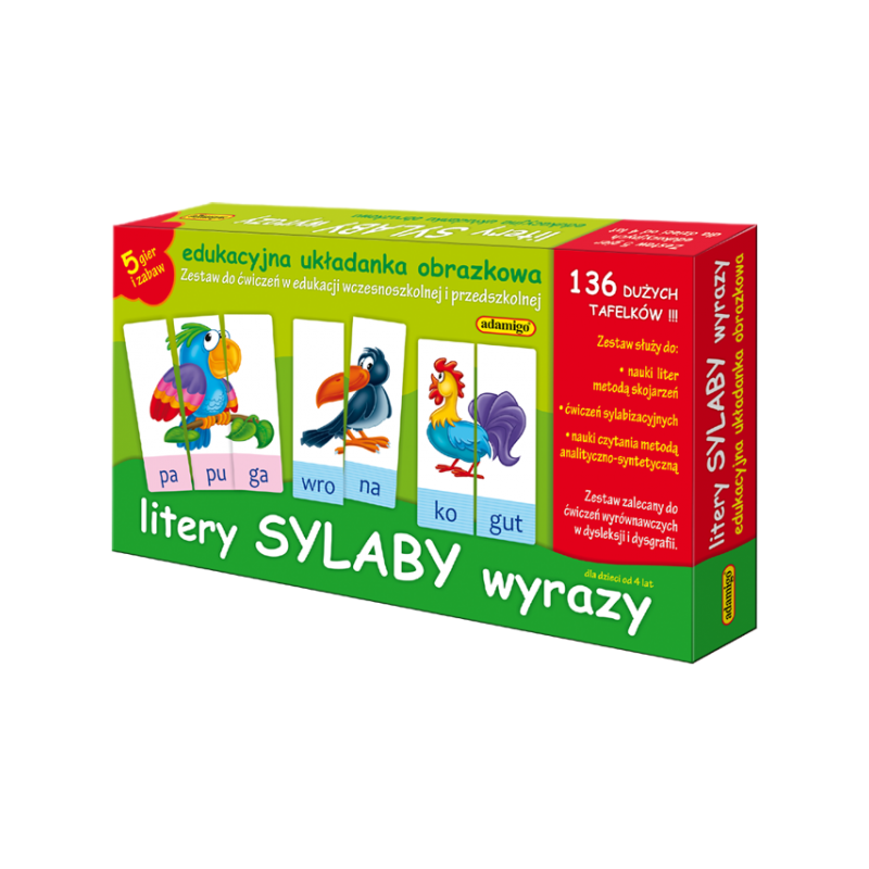 Litery sylaby wyrazy - Gryplanszowe24.pl - sklep