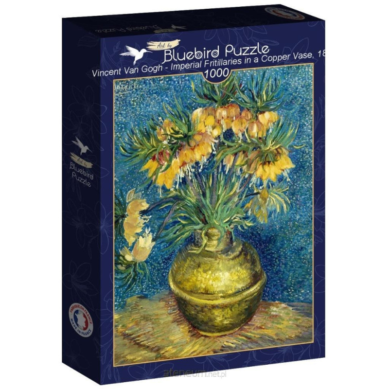 Puzzle Bluebird 1000 Kwiaty w miedzianym wazonie, Vincent