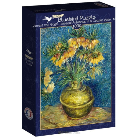 Puzzle Bluebird 1000 Kwiaty w miedzianym wazonie, Vincent