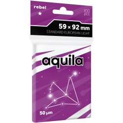 Koszulki na karty Rebel (59x92 mm) Aquila Light, 100 sztuk