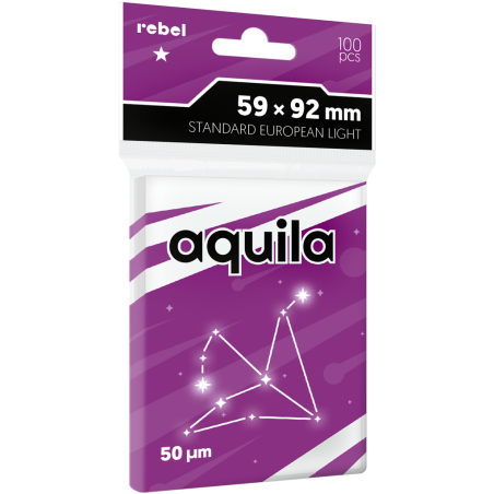 Koszulki na karty Rebel (59x92 mm) Aquila Light, 100 sztuk