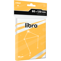 Koszulki na karty Rebel (80x120 mm) Libra Light, 100 sztuk