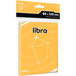 Koszulki na karty Rebel (80x120 mm) Libra Premium, 100 sztuk