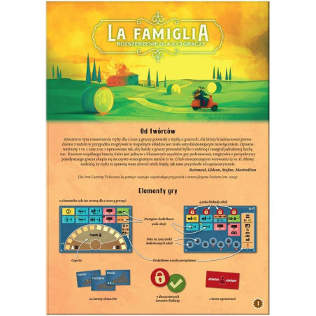 La Famiglia: Wielka Wojna Mafii - Rozszerzenie dla 2/3 graczy