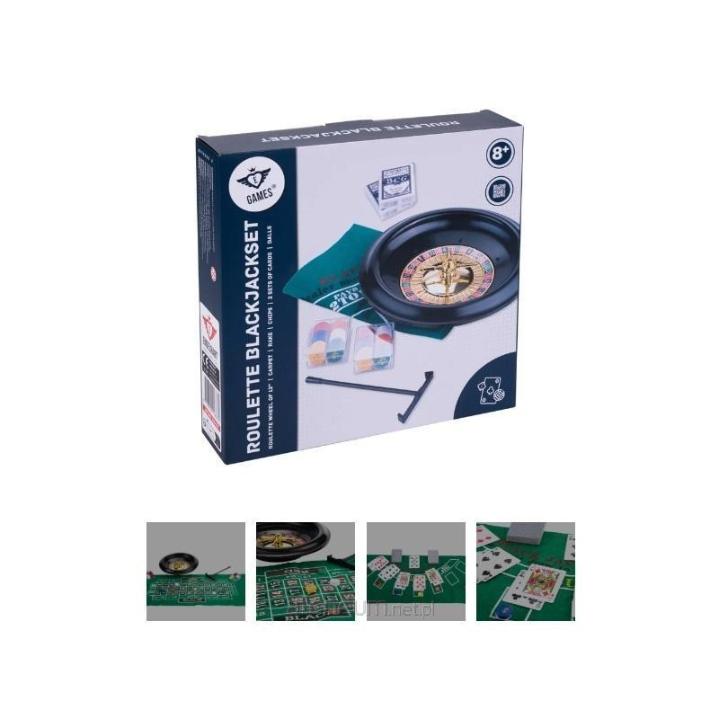 Zestaw gier kasynowych: Ruletka i BlackJack - Quint