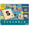 Scrabble Drewniane płytki i stojaki Rodzinna gra