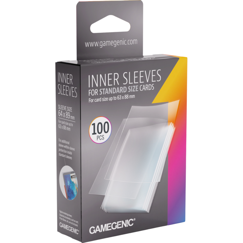 Gamegenic: Inner Sleeves - Standard (64x89 mm) - 100 sztuk