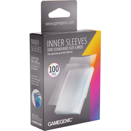 Gamegenic: Inner Sleeves - Standard (64x89 mm) - 100 sztuk