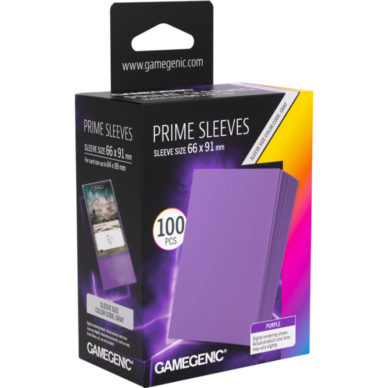 Gamegenic: Prime Sleeves (66x91 mm) - Purple - 100 sztuk