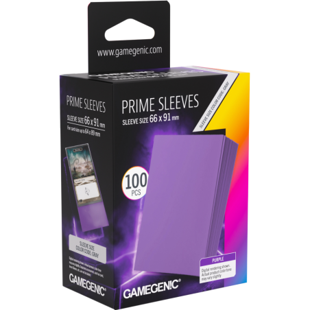 Gamegenic: Prime Sleeves (66x91 mm) - Purple - 100 sztuk