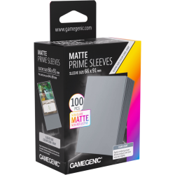 Gamegenic: Matte Prime Sleeves (66x91 mm) - Dark Gray - 100 sztuk