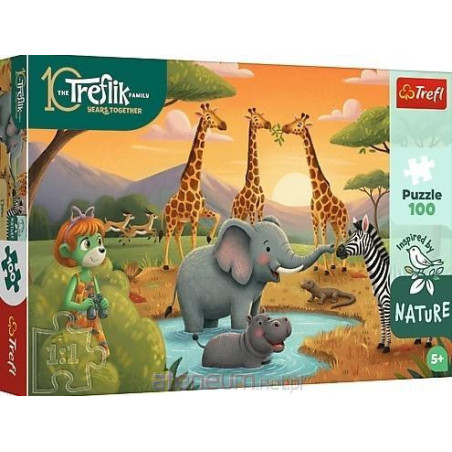 Puzzle 100 Inspired By Nature Wesoła ferajna TREFL