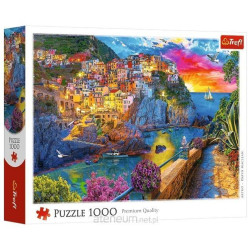 Puzzle 1000 Wieczorny spacer po Cinque Terre TREFL