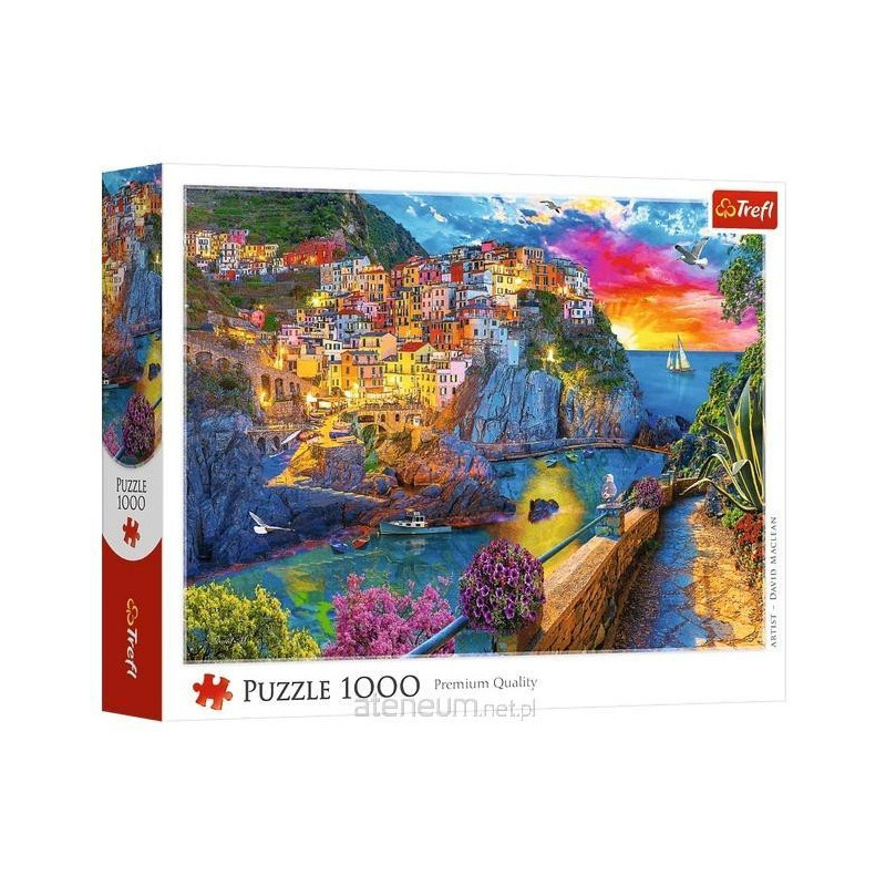 Puzzle 1000 Wieczorny spacer po Cinque Terre TREFL
