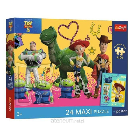 Puzzle 24 Maxi Toy Story 5 + plakat TREFL