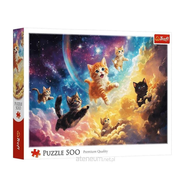 Puzzle 500 Kosmiczne kotki TREFL