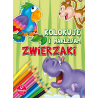 Koloruję i naklejam - zwierzaki 1 - Gryplanszowe24.pl - sklep