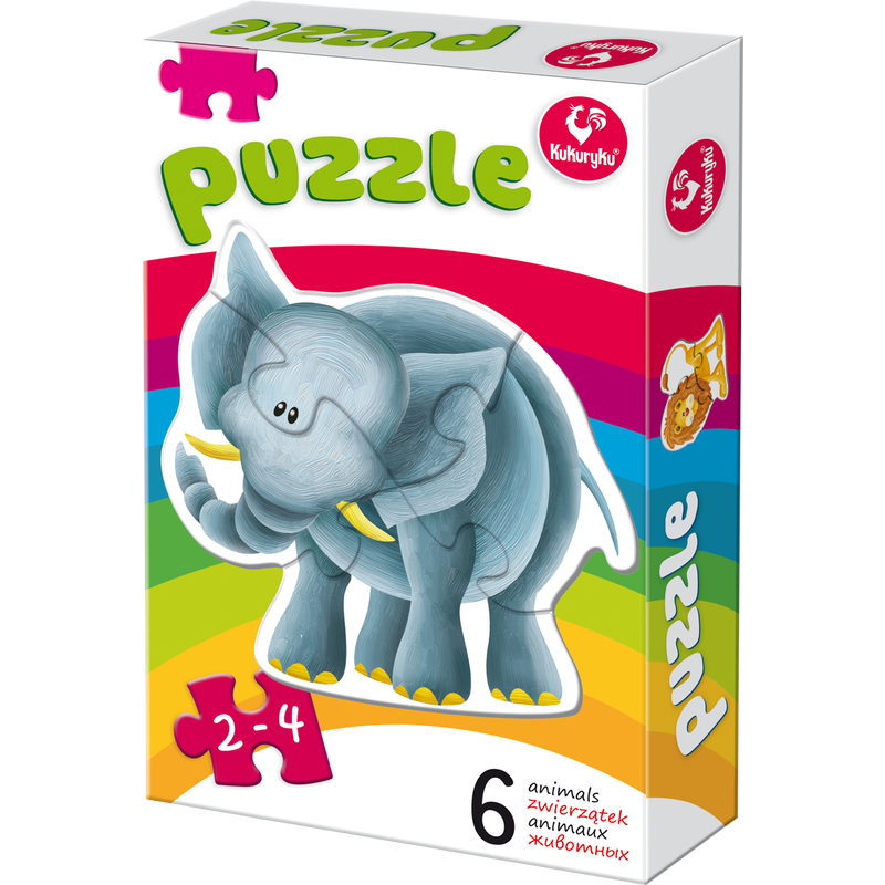 Moje pierwsze puzzle - Zwierzątka egzotyczne - Gryplanszowe24.pl - sklep