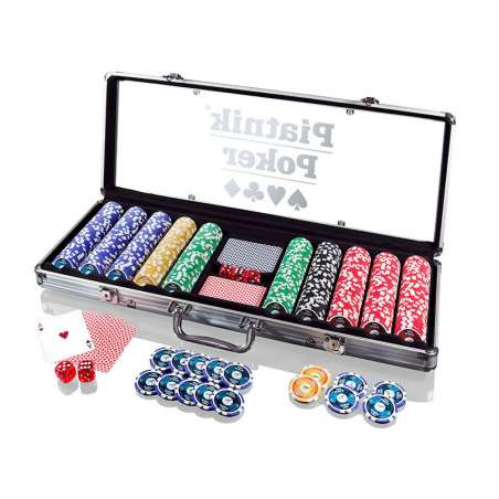 Piatnik Poker - Alu-Case - 500 żetonów 14g - Gryplanszowe24.pl - sklep